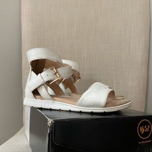 White sandals